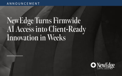 NewEdge Turns Firmwide AI Access into Client-Ready Innovation in Weeks